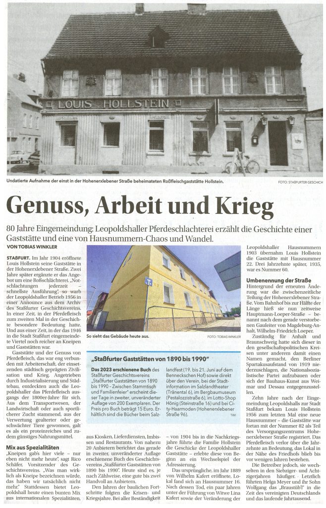 Genuss, Arbeit und Krieg